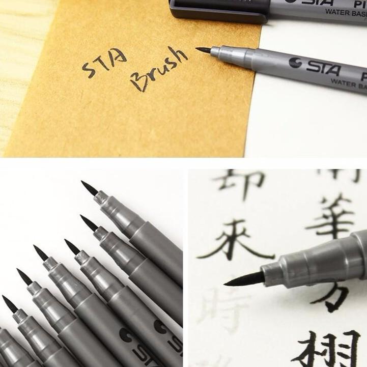 Bút lông mềm tô vẽ viết thư pháp chống thấm nước chất lượng cao STA ST143