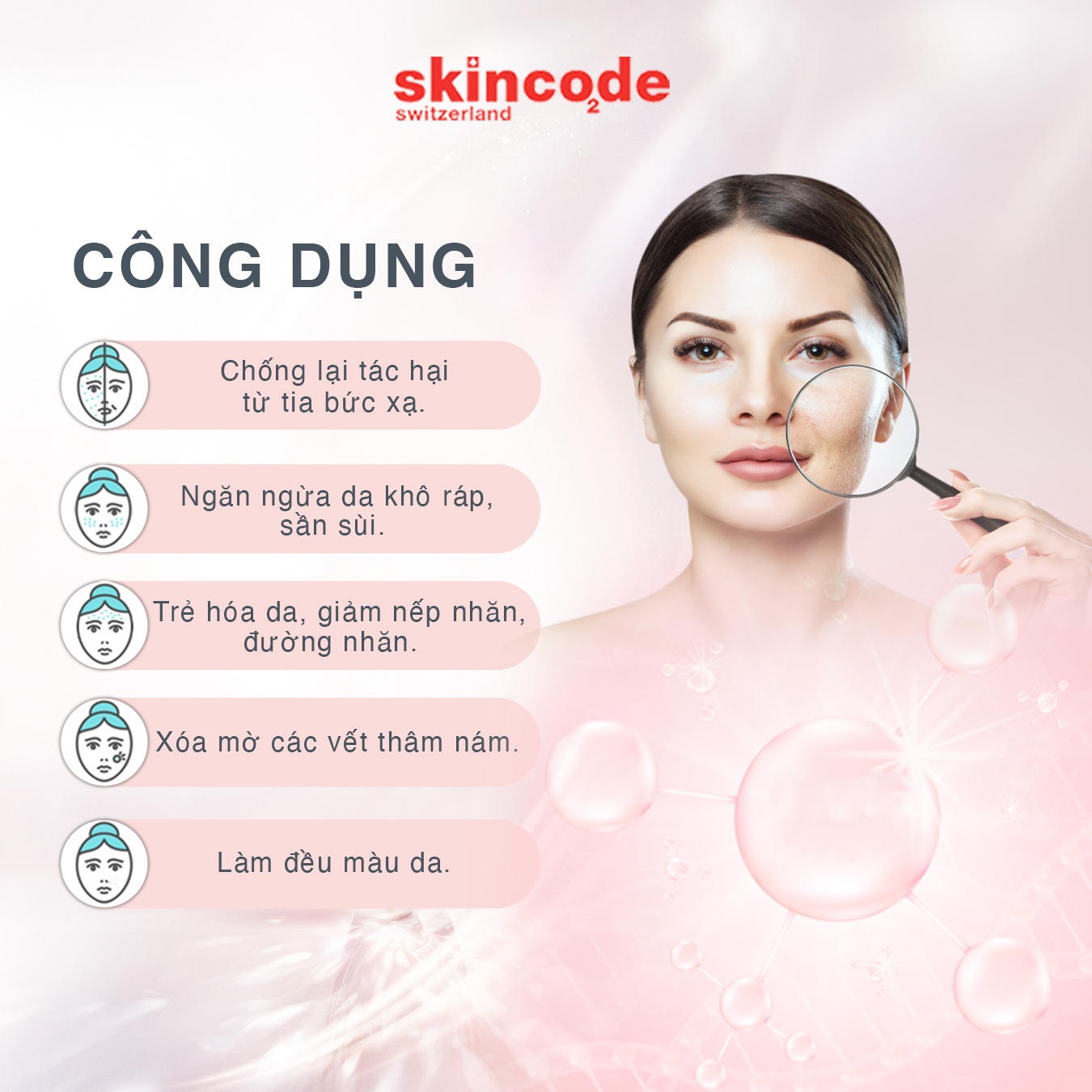 Kem dưỡng nâng cơ ngừa lão hóa Skincode Cellular Day Cream SPF 15 50ml - MS 5015