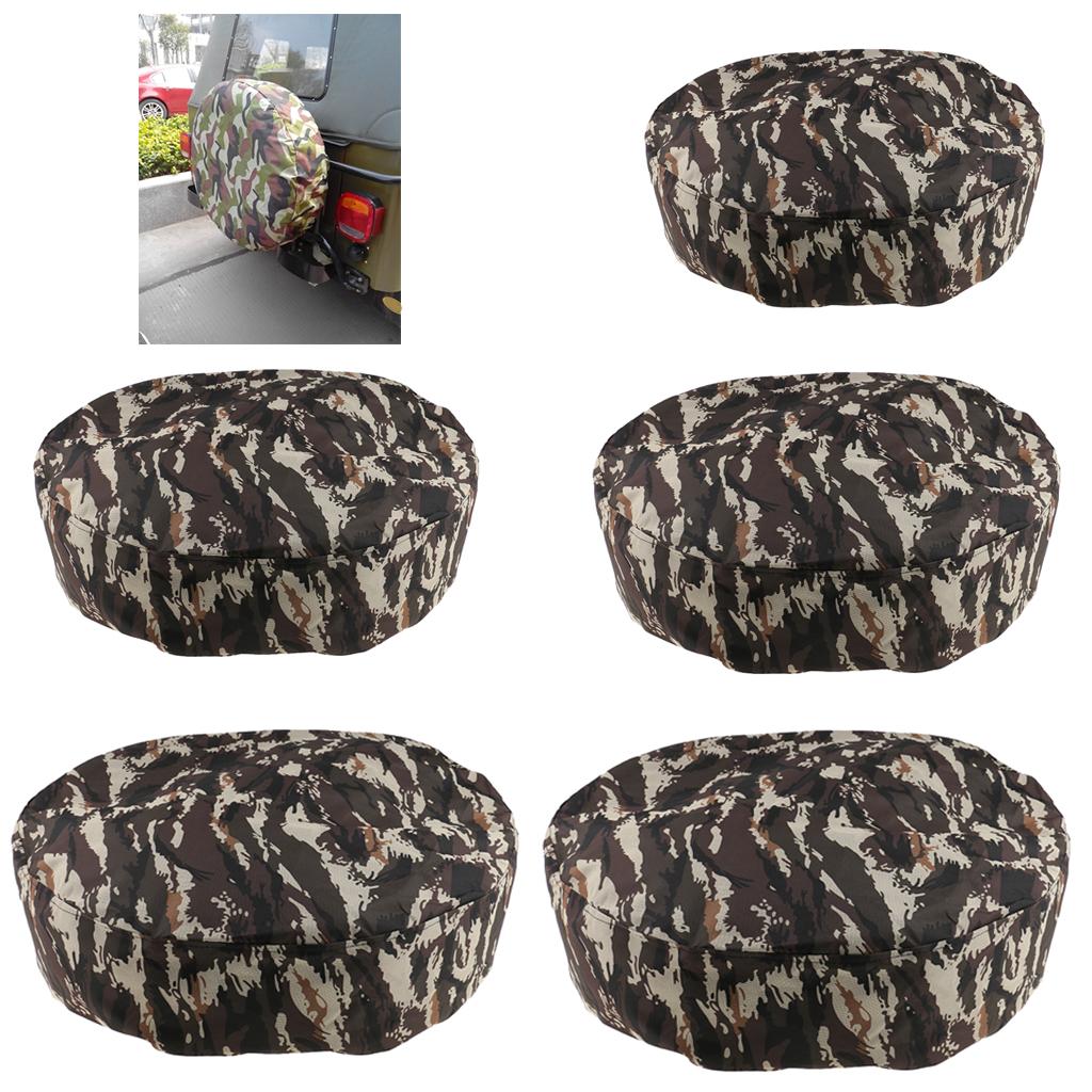 2x 15Inch PVC Spare Wheel Tire Cover For Car Waterproof