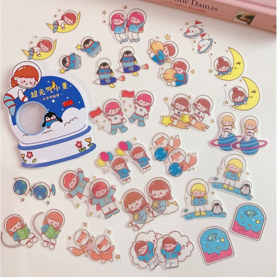 Bộ 40 Sticker Cô Gái Nhỏ