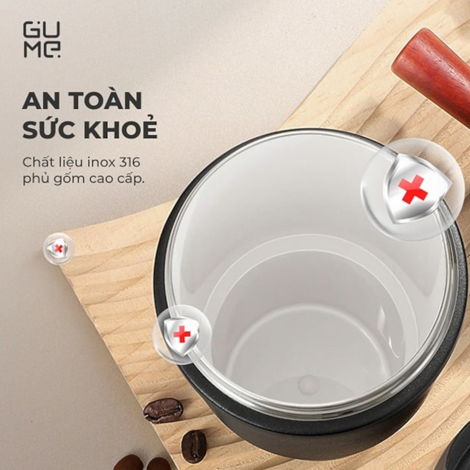 Cốc giữ nhiệt Inox 316 phủ gốm Hàn Quốc GM-F3301 dung tích 735ml - Hàng chính hãng