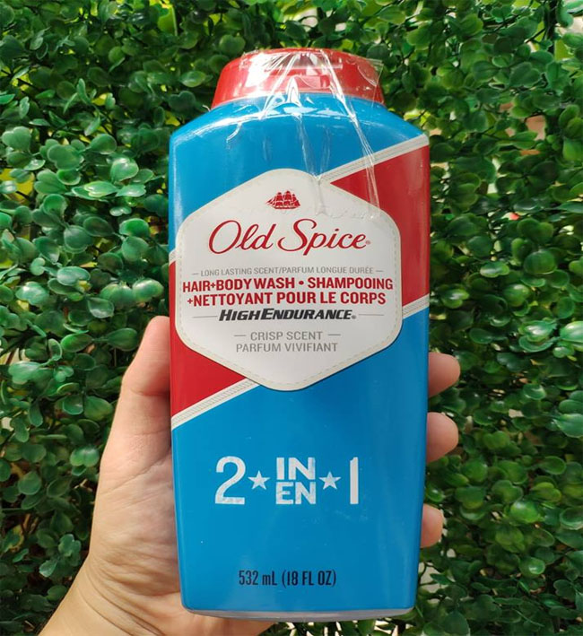 Sữa Tắm Gội Old Spice 2in1 Body Wash 2IN1 High Endurance 532ml