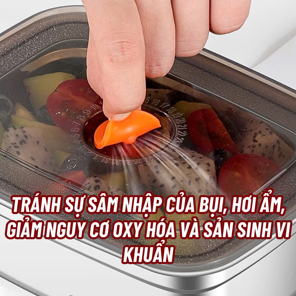 Hộp Đựng Thực Phẩm Tủ Lạnh, Đồ Ăn Bằng Inox 304 Có Nắp Nhựa Kèm Theo Tiện Lợi (135x105x58 mm) Và Loại To ( 250x200x60 mm)