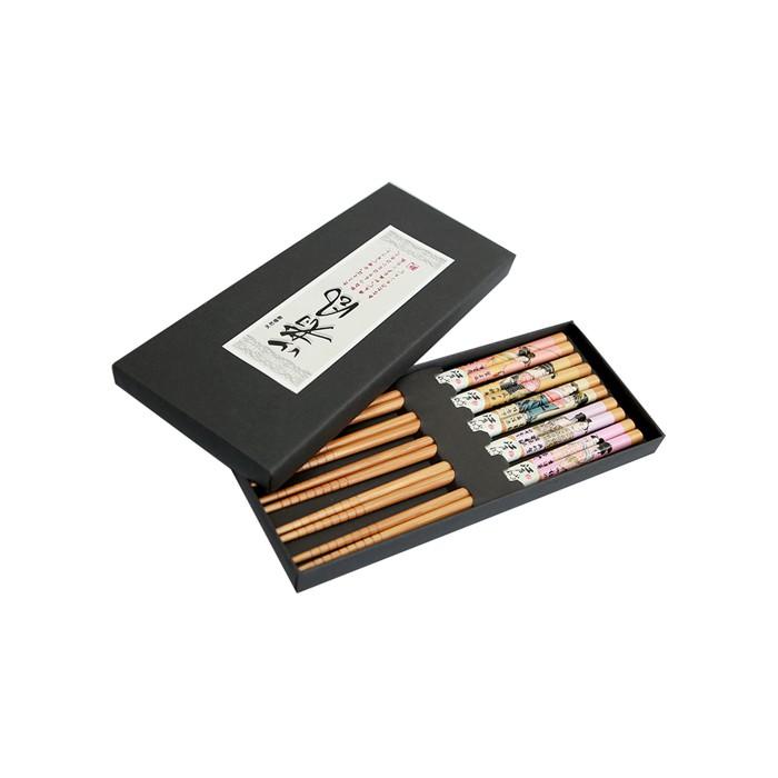 Hộp Đũa Tre Nhật Bản Vỉ 5 Đôi Kokusai NDCK-10