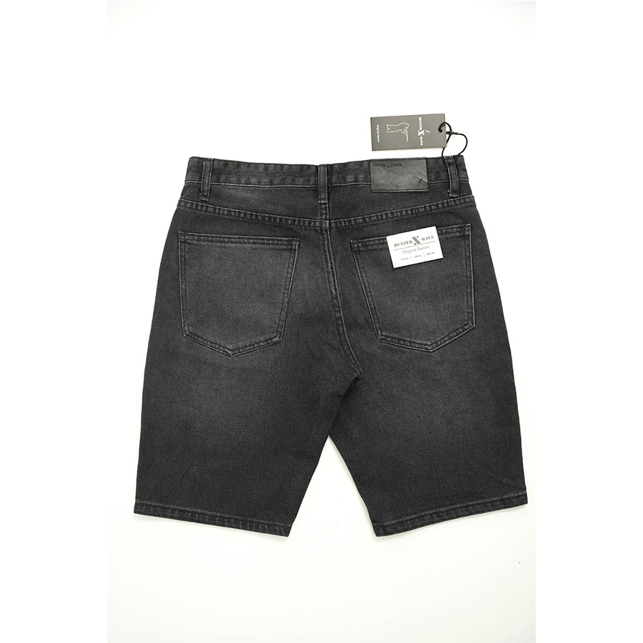 Quần Short Jeans Nam Cao Cấp HUNTER X-RAYS Form Slimfit Thun Màu Xám Nam Tính S48