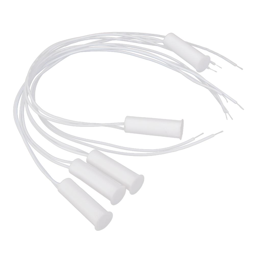 5pcs White Recessed Window Door Contact Switch Alarm