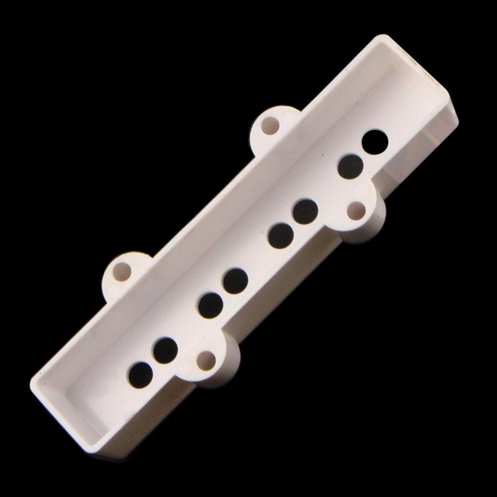 2pcs White JB Bass Pickup Covers Neck&Bridge for 4 String Jazz Bass Parts
