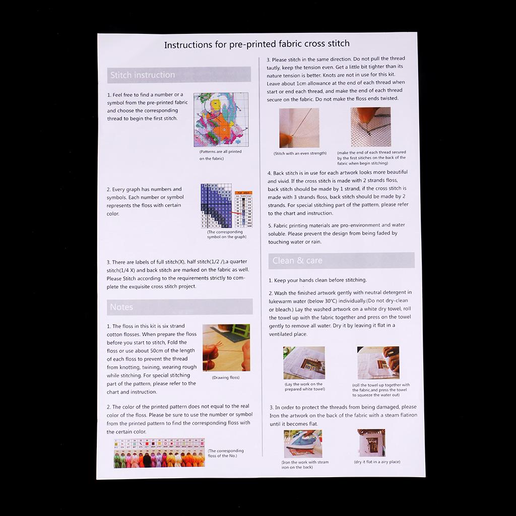 Cross Stitch Kit Printed Mouse Dandelion Pattern 11CT 14CT Counted for Adults