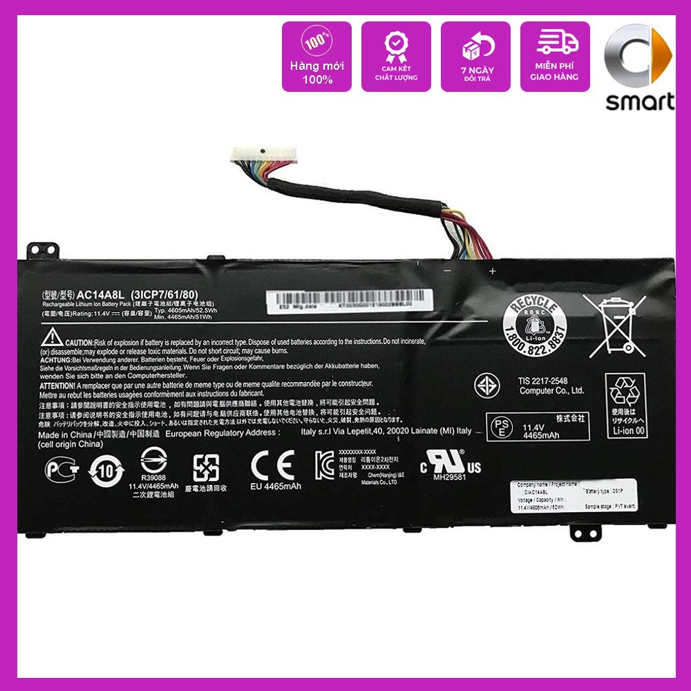 Pin cho Laptop Acer V15 NITRO Aspire Vn7-571 Vn7-591 Vn7-791 - AC14A8L - Pin Zin - Hàng Chính Hãng