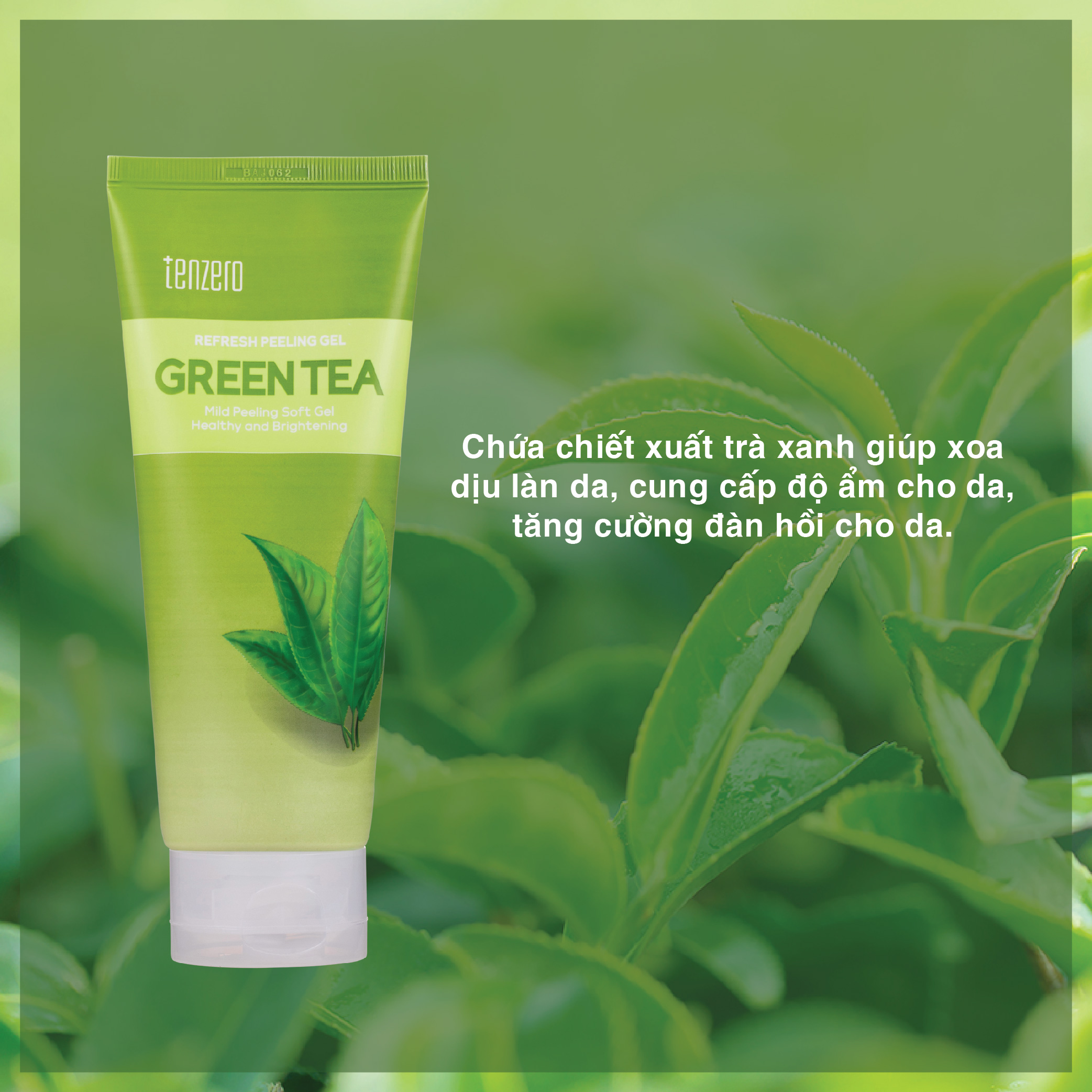 Gel Tẩy Tế Bào Chết Trà Xanh Tenzero Refresh Peeling Gel Green Tea 180ml