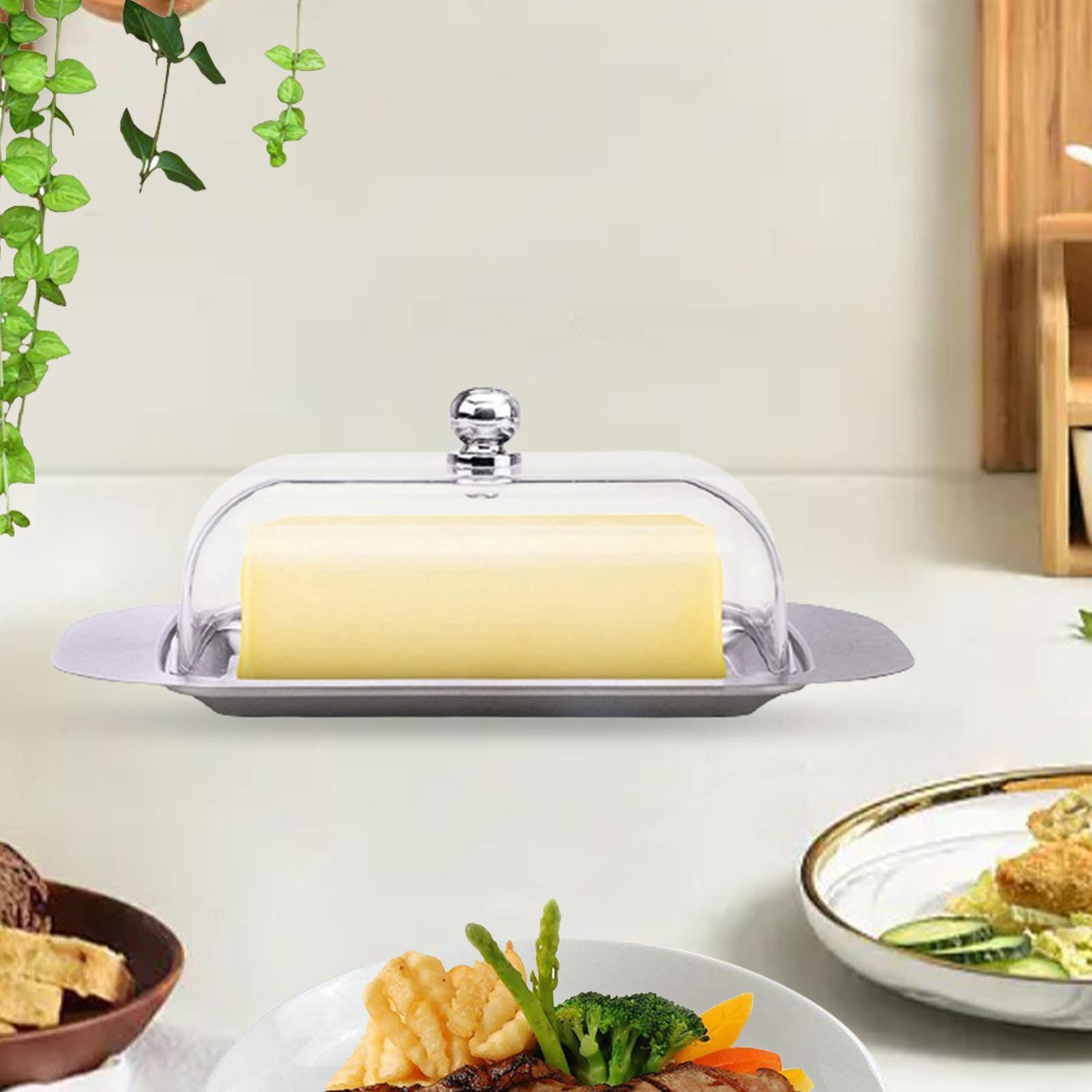 Butter Dish with Lid Butter Storage Box for Fridge Kitchen Countertop Baking