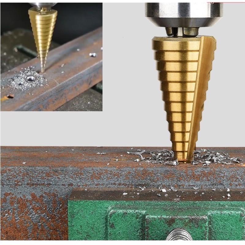 Mũi khoan tháp TITANIUM - chuôi lục giác NUR cao cấp