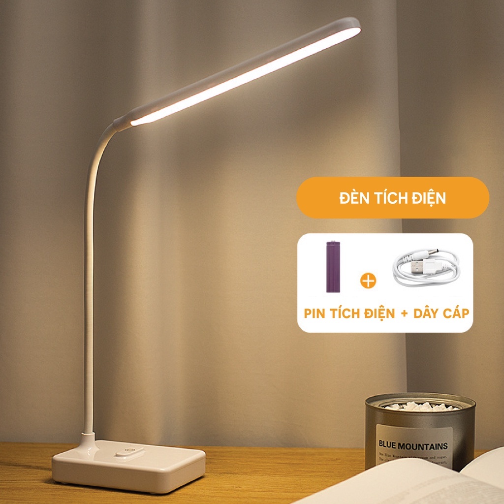 Đèn Học Để Bàn Chống Cận 3 Chế Độ Ánh Sáng - Đèn bàn Led tích điện đa năng hỗ trợ đọc sách, làm việc, trang trí Mẫu YL72 - JYooHome - Hàng Nhập Khẩu