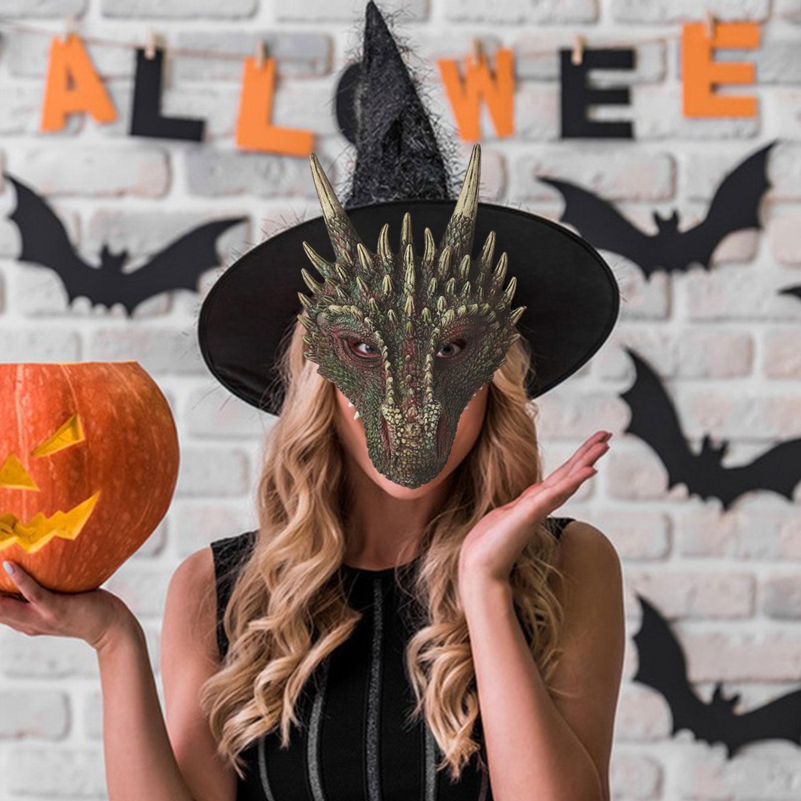 Dragon Head , Full Face , Cosplay Animal Halloween Masquerade for Party Favor Carnival Masquerade