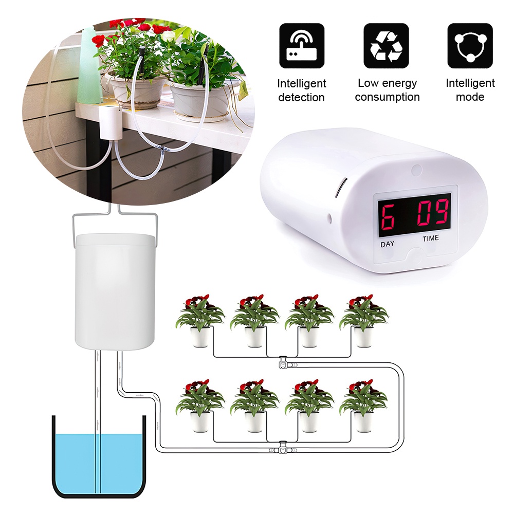 Máy Tưới 8 Chậu Cây Cùng Lúc Pin sạc Automatic Watering YDJH08