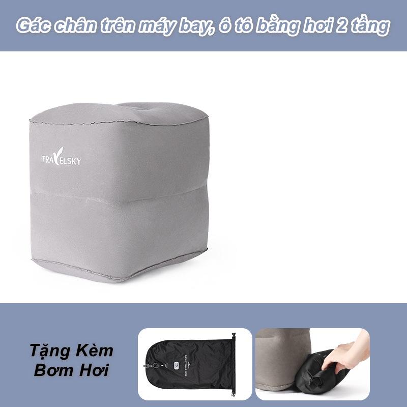 Gác chân trên máy bay, ô tô bằng hơi 2 tầng TravelSky