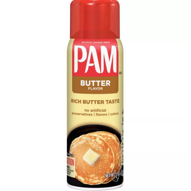 DẦU ĂN KIÊNG DẠNG XỊT VỊ BƠ PAM Butter Flavor Canola Oil Spray 141g (5oz)