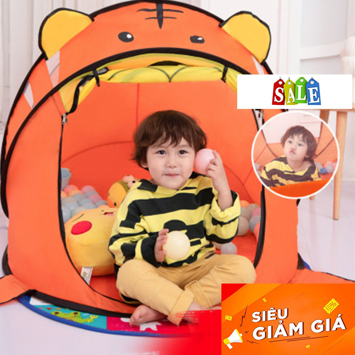 Lều Bóng Trẻ Em Tự Bung Hình Thú Cho Bé Trai Và Bé Gái