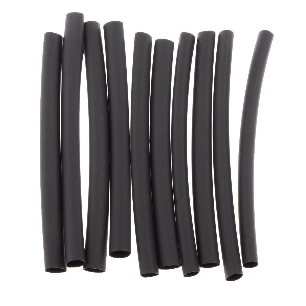 10 Pieces Heat Shrink Tubing Tube Sleeving Wrap Wire Cable Kit 4.5mm Black