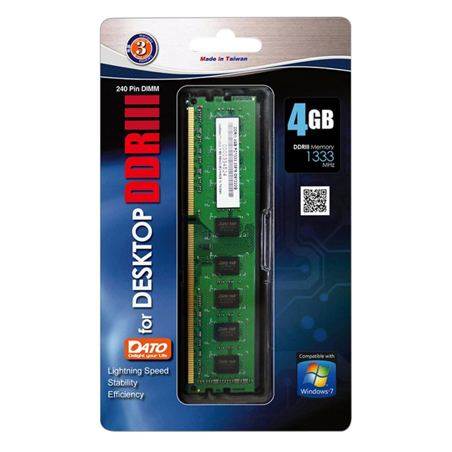 Ram 4G/1600 DATO For Desktop - Hàng Chính Hãng