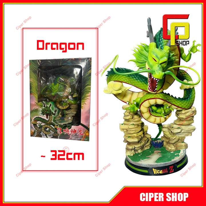 Mô hình rồng thần YY - Màu xanh - Figure Dragon 7 viên ngọc rồng