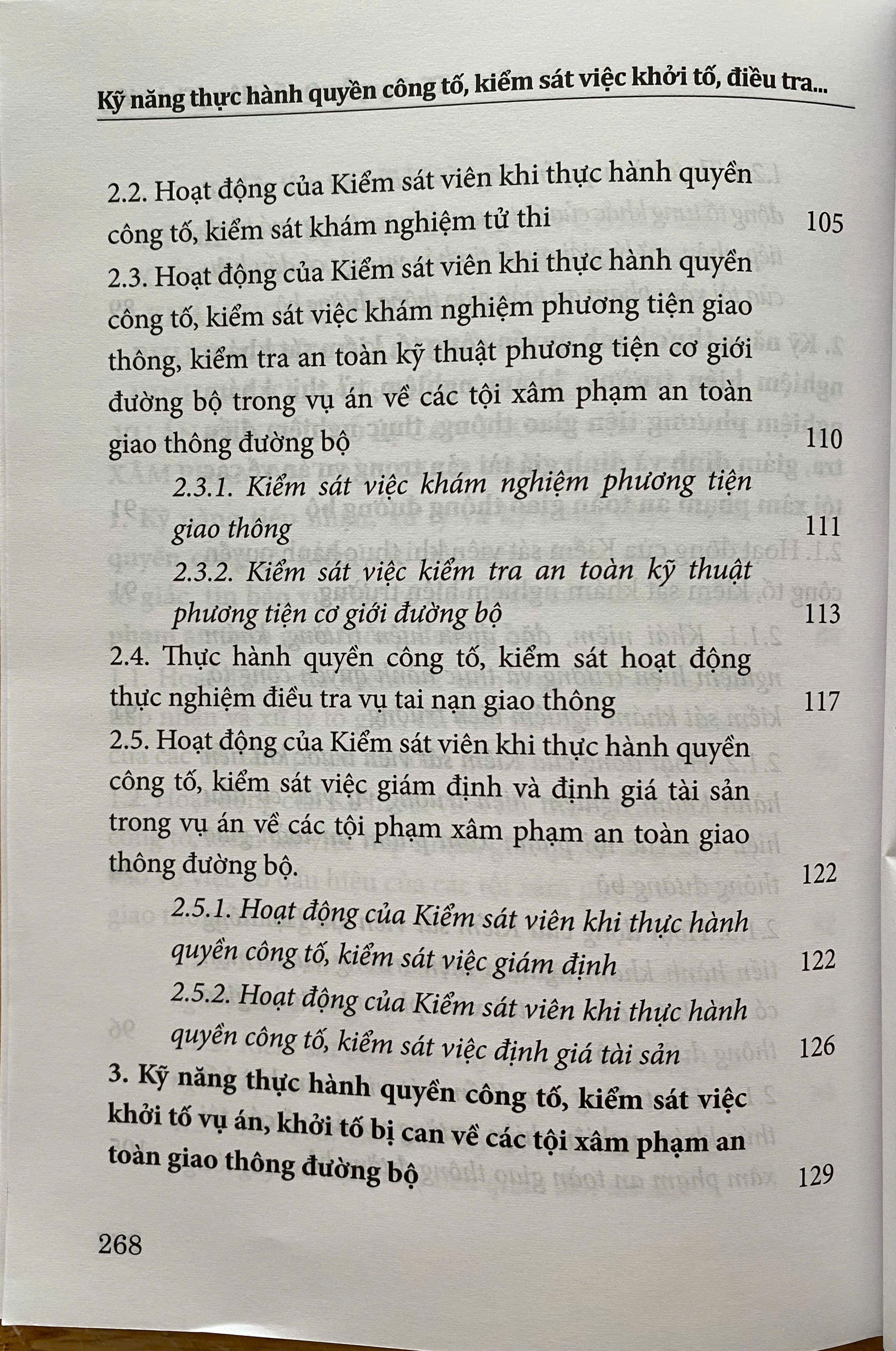 Kỹ Năng Thực Hành Quyền Công Tố, Kiểm Sát Việc Khởi Tố, Điều Tra, Truy Tố, Xét Xử Sơ Thẩm Vụ Án Về Các Tội X.  âm phạm An Toàn Giao Thông