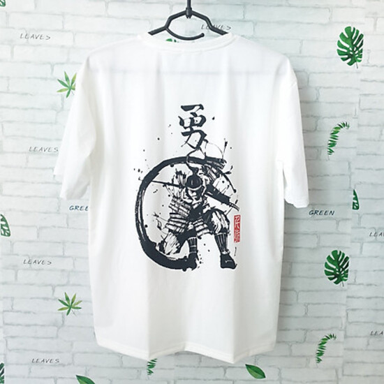 ÁO THUN UNISEX NAM NỮ form rộng tay lỡ- Hình Kiếm Đạo Papan - Free size 40-70kg -Dành cho cả Nam và Nữ - LEE'S