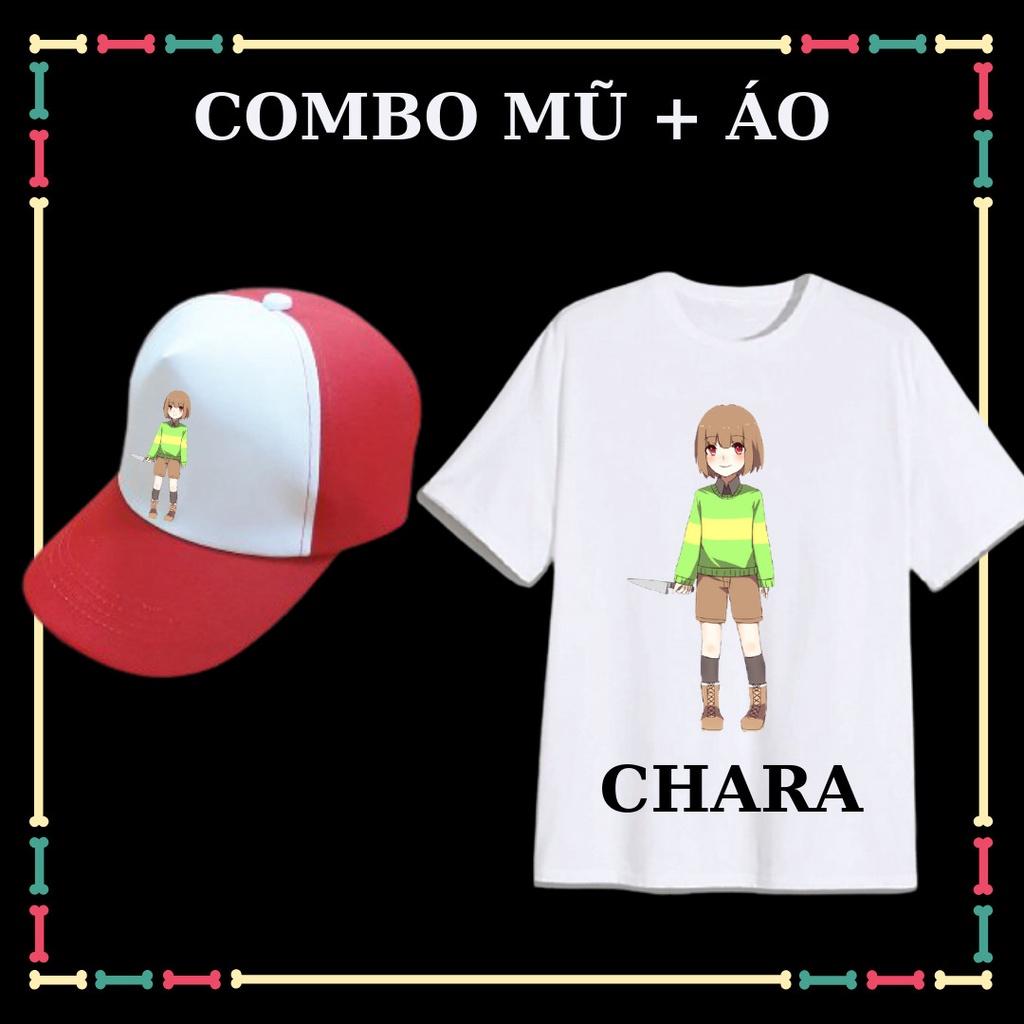 Combo Áo+ Nón in hình CHARA( Biệt đội Gangster) cho bé trai, bé gái