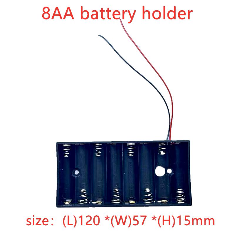 2 3 4 6 8 10 Khe cắm Hộp đựng pin AA Hộp đựng pin AA LR6 HR6 Hộp đựng có dây dẫn Hộp đựng bảo vệ Bateria Màu sắc: 2 CÁI