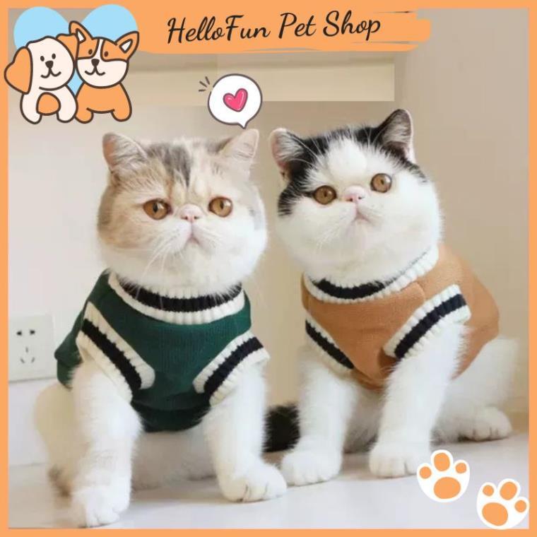 Áo gile phong cách cho thú cưng - Áo len cho chó mèo (Có size lớn)