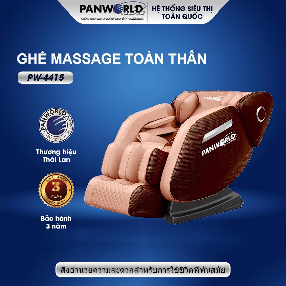 Ghế massage Panworld PW-4415 thương hiệu Thái Lan massage toàn thân cao cấp - Hàng chính hãng