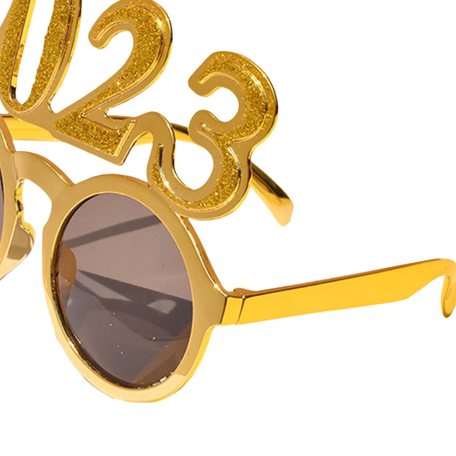 New Year Photo Glasses Photo Prop Eve Party Supplies 2023 Glasses Frame for Adults