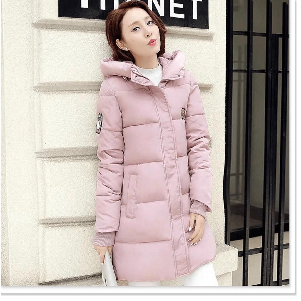 ÁO KHOÁC PHAO NỮ DÁNG DÀI 3 LỚP CÓ NÓN THỜI TRANG BAO ẤM ÁP CHO MÙA ĐÔNG NĂM NAY LANA FASHION