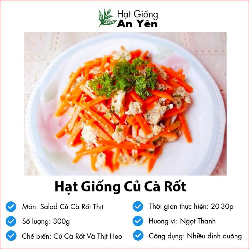 Hạt giống Củ Cà Rốt to thu hoạch sớm, dễ trồng, nảy mầm cao, sinh trưởng khoẻ