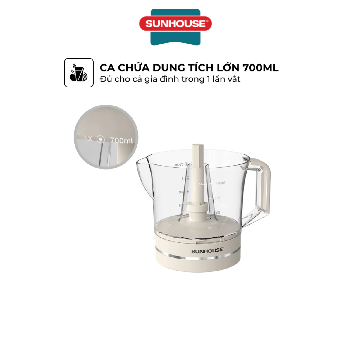 Máy vắt cam Sunhouse SHD5510 - Hàng Chính Hãng