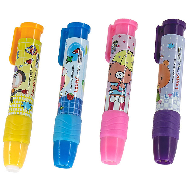 Sét 4 cây tẩy bút chì bấm