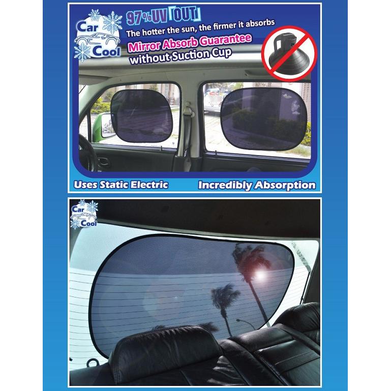 Hình ảnh Bộ 2 màn che nắng phim cách nhiệt chuyên dụng ngăn tia UV kích thước 44x35cm