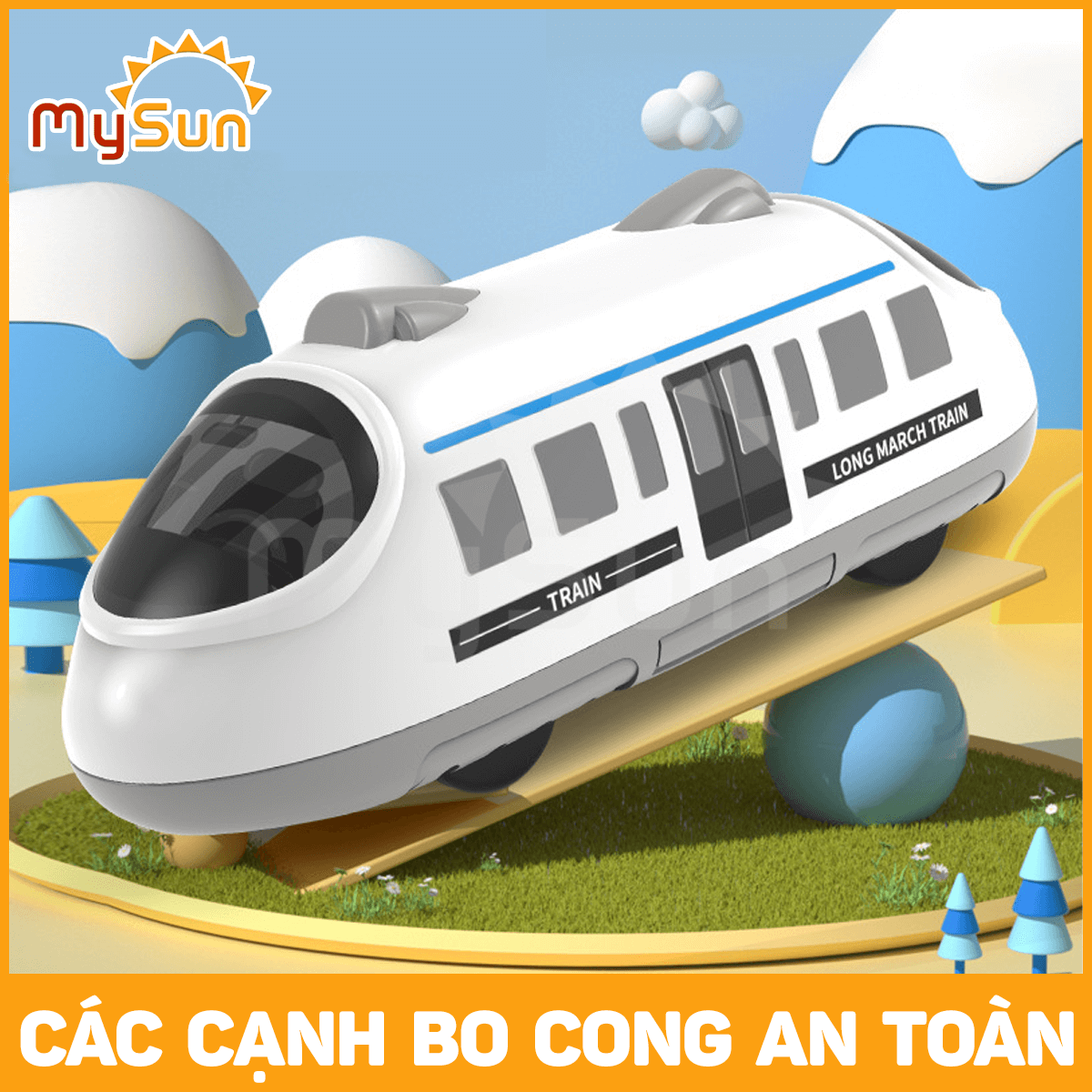 Tàu điện ngầm siêu cao tốc đồ chơi mô hình trong nhà giá rẻ cho bé MySun