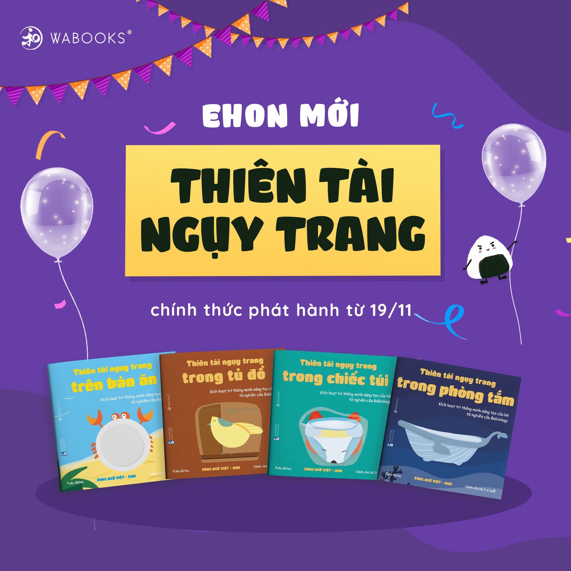 Sách Ehon - Bộ Sách Thiên Tài  Song Ngữ Việt Anh- Kích hoạt trí thông minh sáng tạo của bé từ nghiên cứu Bibiology