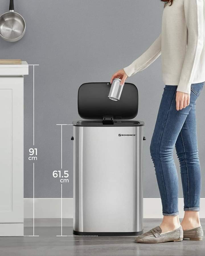 THÙNG RÁC CẢM ỨNG SONGMICS LTB610E50 50 Lít Hàng chính hãng