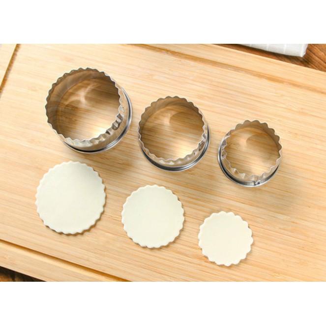 BỘ 3 CUTTER TẠO HÌNH BÁNH XẾP, SỦI CẢO, PATE CHAUSE