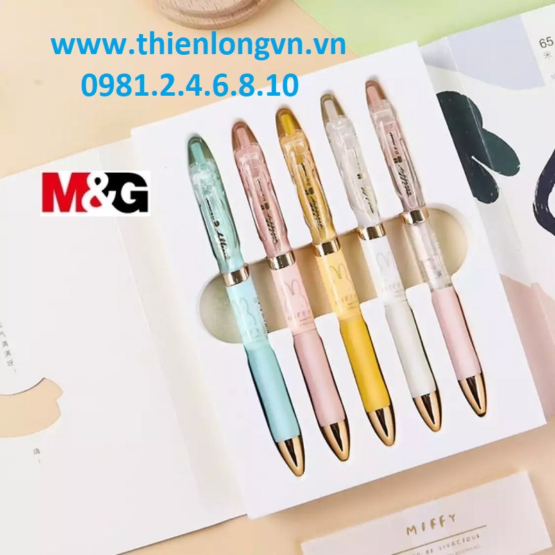 Bộ sưu tập 5 bút nước Miffi M&amp;G - FGPK3517 mực đen