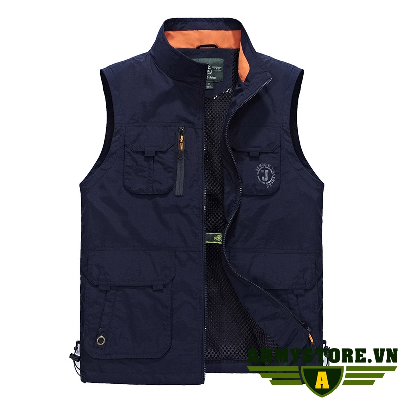 Áo gile nam, áo gile phóng viên nhiếp ảnh, áo gile công trường ARM-945