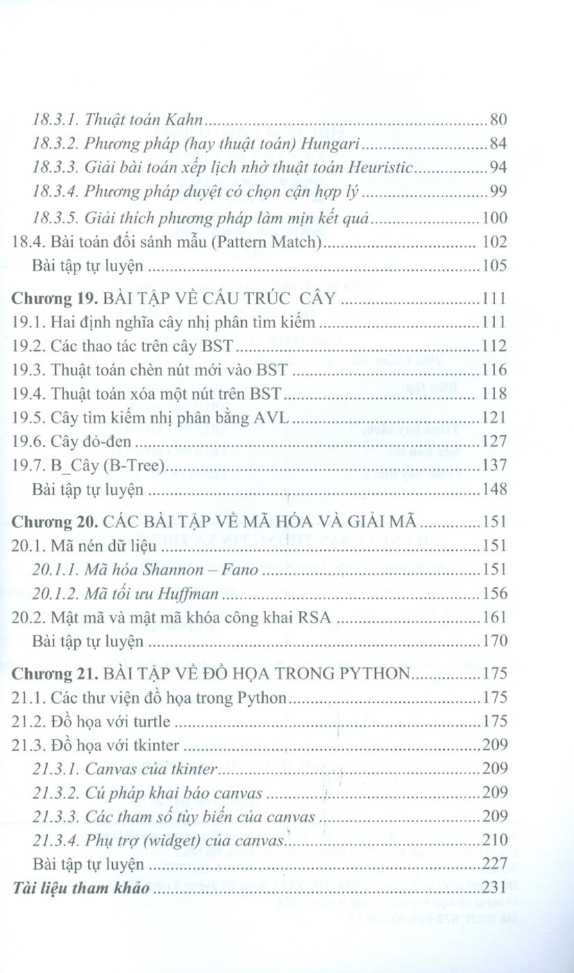 Sách Bài tập lập trình với ngôn ngữ PYTHON - từ cơ bản đến nâng cao ( tập 2)