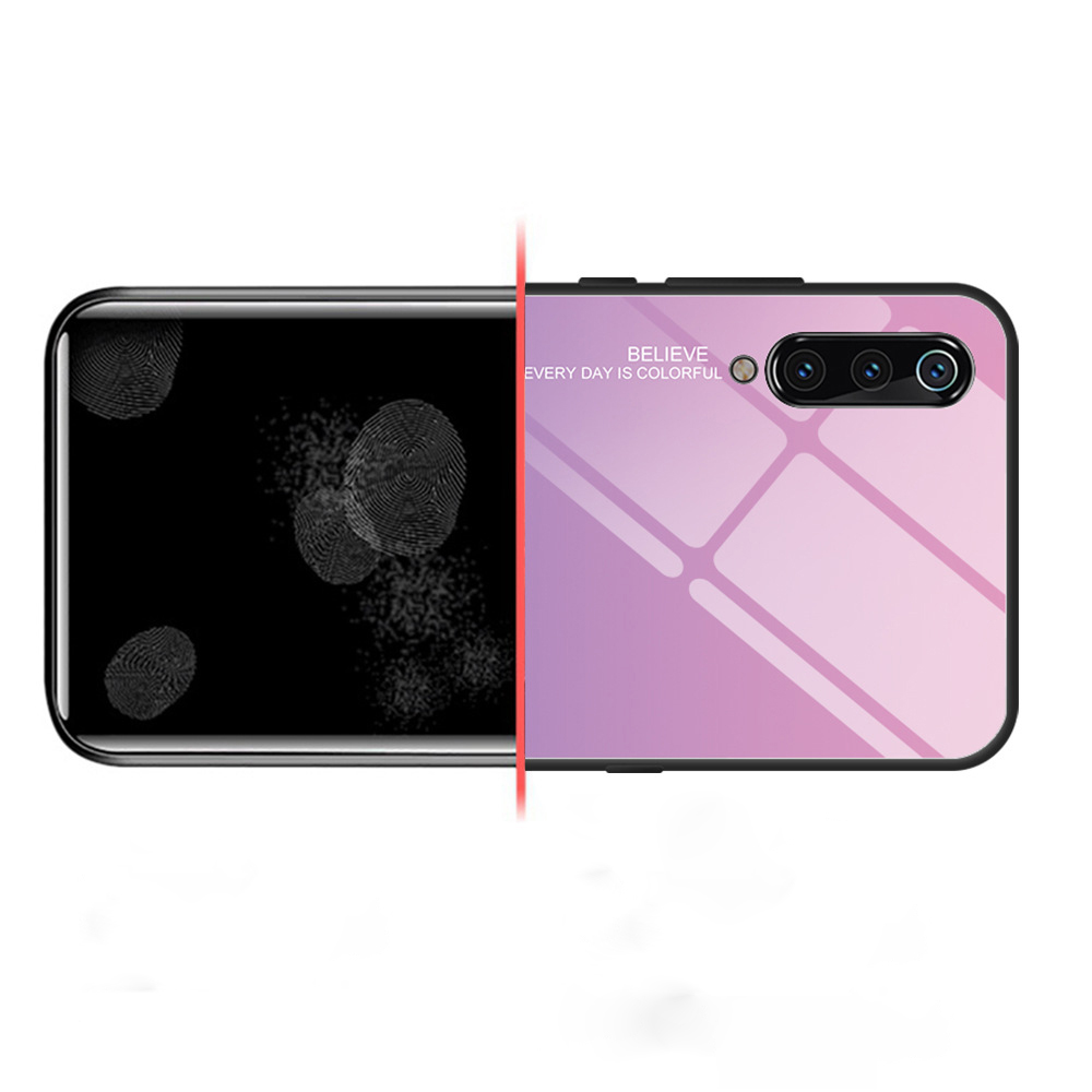 Ốp Lưng Mặt Kính Gradient Cho Xiaomi Mi 9 & Mi 9 SE DRU - Hàng Chính Hãng