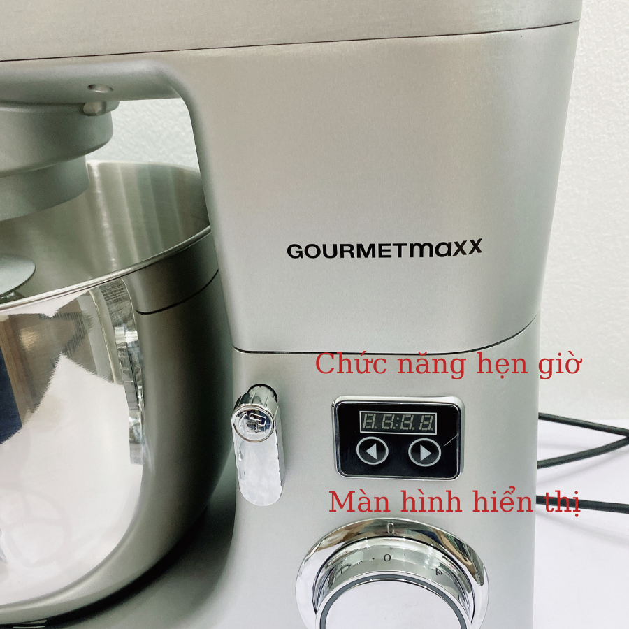 Máy trộn bột công nghiệp GOURMETMAXX 10L 2000W thân máy kim loại có hẹn giờ- thương hiệu Đức - Hàng chính hãng