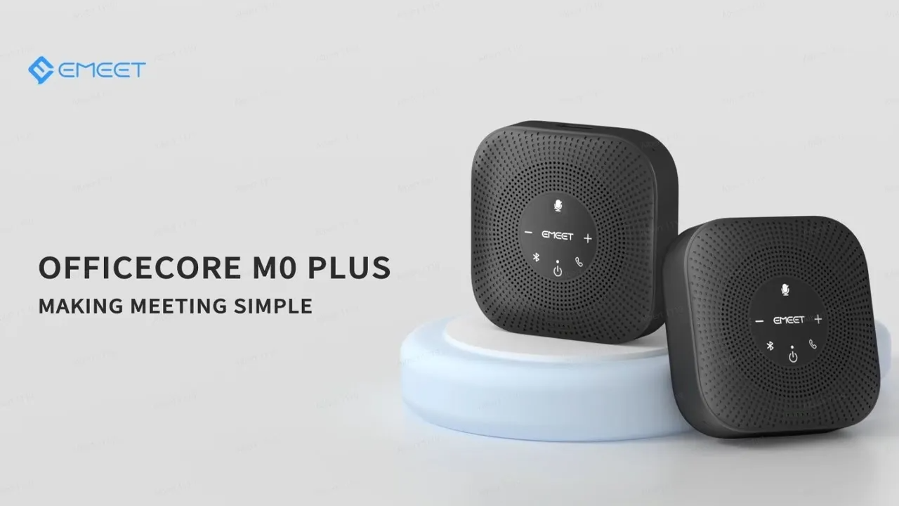 Emeet M0 Plus - Loa Kèm Micro Họp Trực Tuyến, VoiceIA 4.2, Bluetooth 5.0, Âm Thanh Full Duplex Cho Nhóm 8 Người - Hàng chính hãng