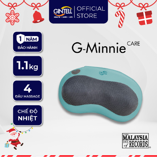 Gối Massage nhiệt hồng ngoại G-Minnie Care| Công nghệ massage Shiatsu 3D