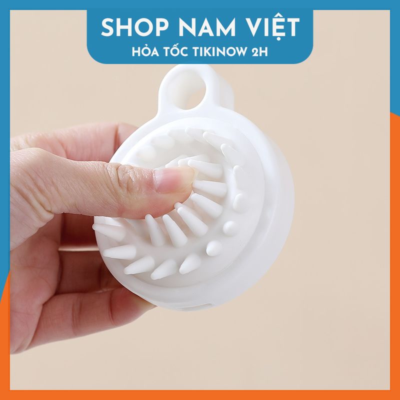 Set 2 Lược Gội Đầu Silicon Mát Xa Thư Giãn, Ngăn Rụng Tóc, Bảo Vệ Da Đầu