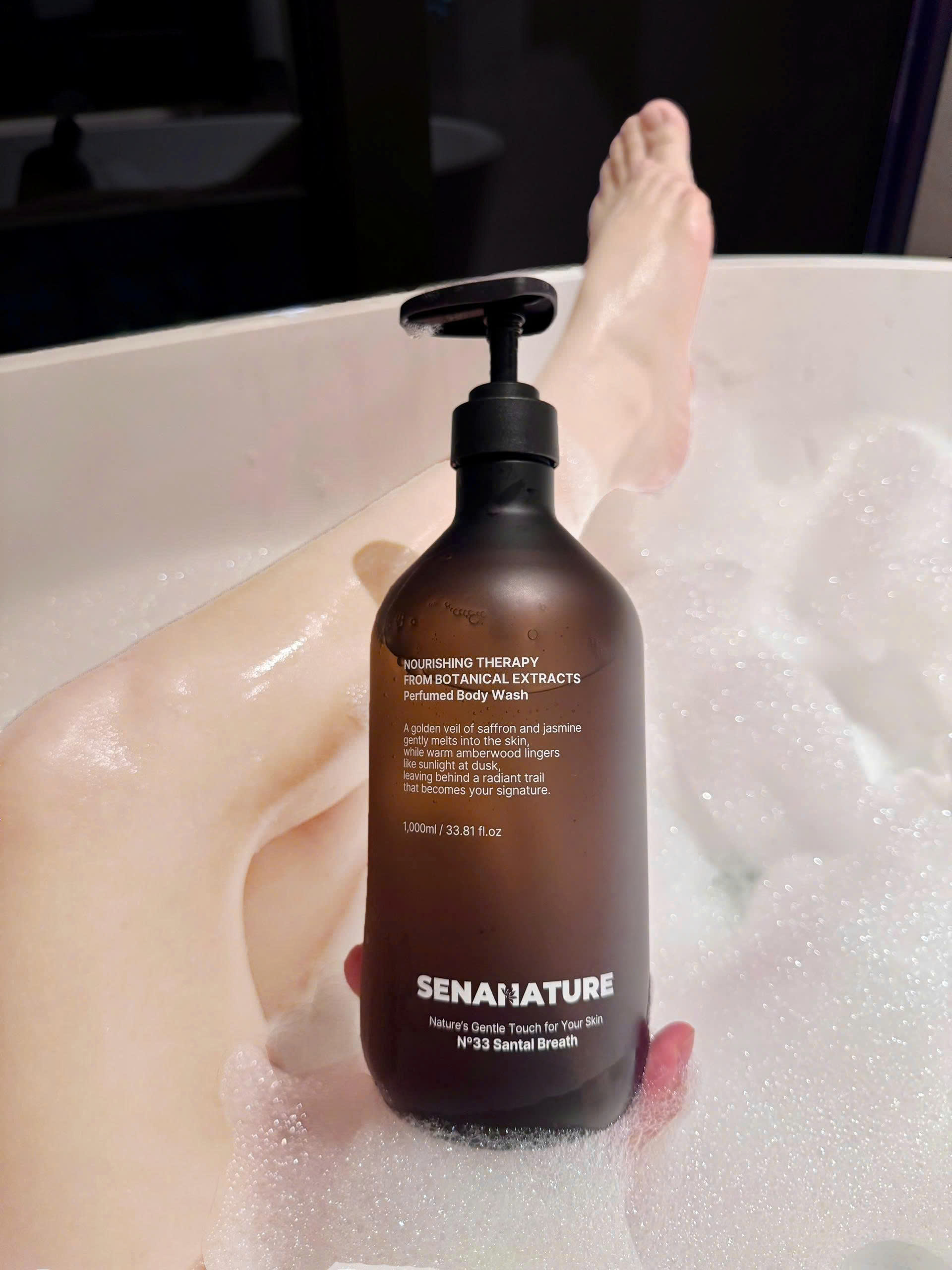 (Tặng 3 nạ) Sữa tắm nước hoa SENANATURE NOURISHING THERAPY FROM BOTANICAL EXTRACTS Perfumed Body Wash 1000ml